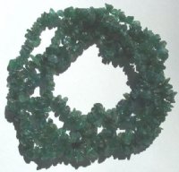36 inch strand of Green Aventurine Chips